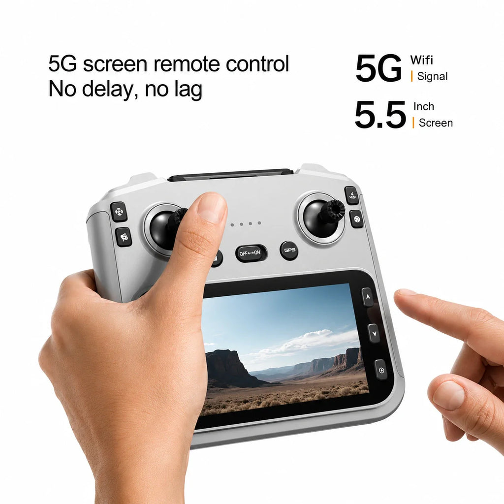 L3 Max GPS Drone with 3-Axis Gimbal Camera, 4K UHD Camera, Screen Remote Controller & Obstacle Avoidance
