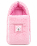 Universal Plush Baby Stroller Footmuff Winter Warm Sleeping Bag – Soft Fleece Cozy Pram & Pushchair Cover with Bunny Design (Pink)