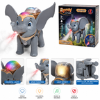 Spray Elephant Electric Toy with Mist, Lights &amp; Music