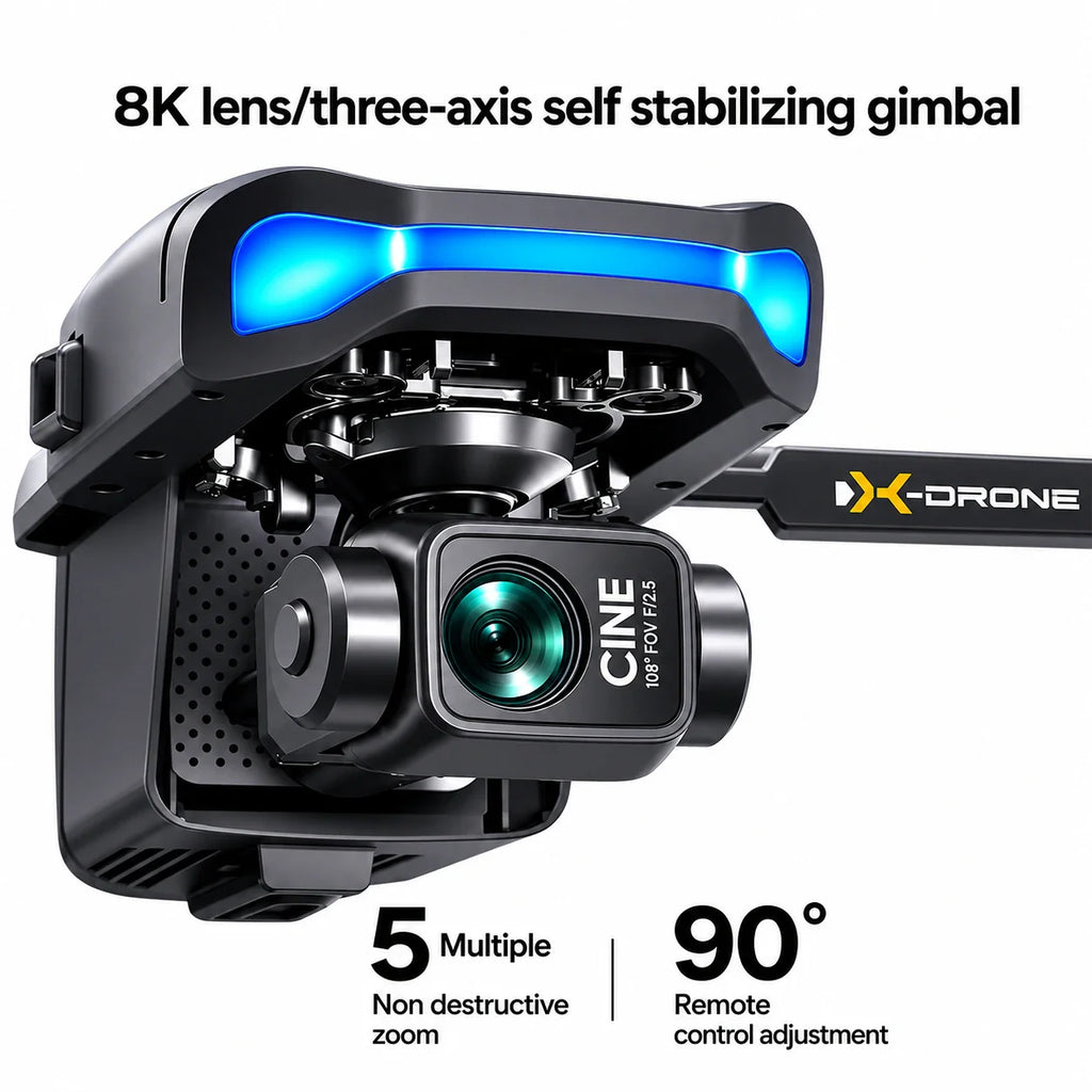 L3 Max GPS Drone with 3-Axis Gimbal Camera, 4K UHD Camera, Screen Remote Controller & Obstacle Avoidance