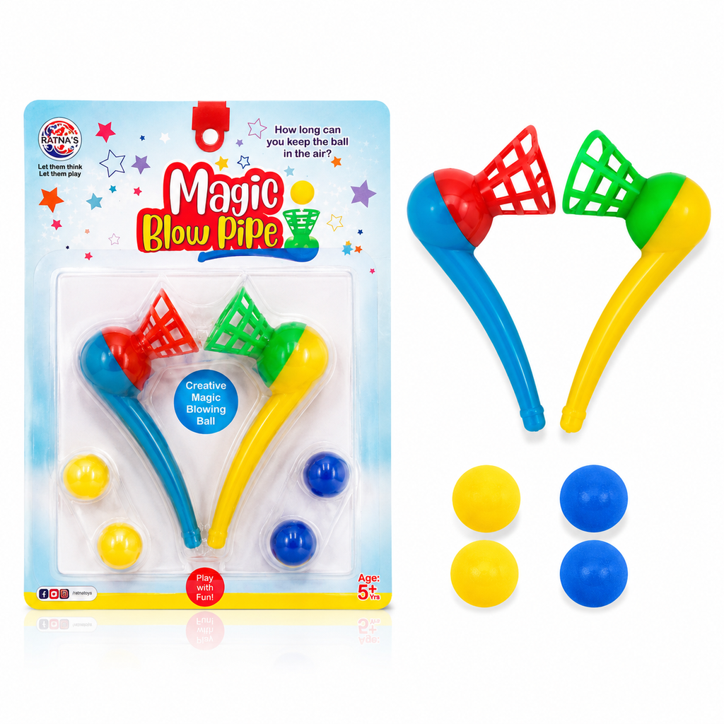 Magic Blow Pipe Ball Game Set for Kids