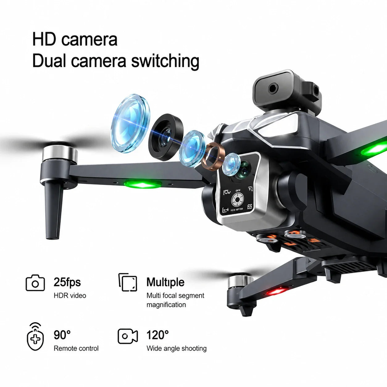K18 Max GPS Drone with HD Gimbal Camera, Screen Remote, Return Home, Obstacle Avoidance & Airdrop Function