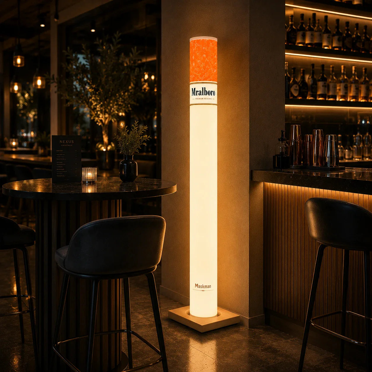 Cigarette LED Lamp with Wireless Remote (100 Cm)