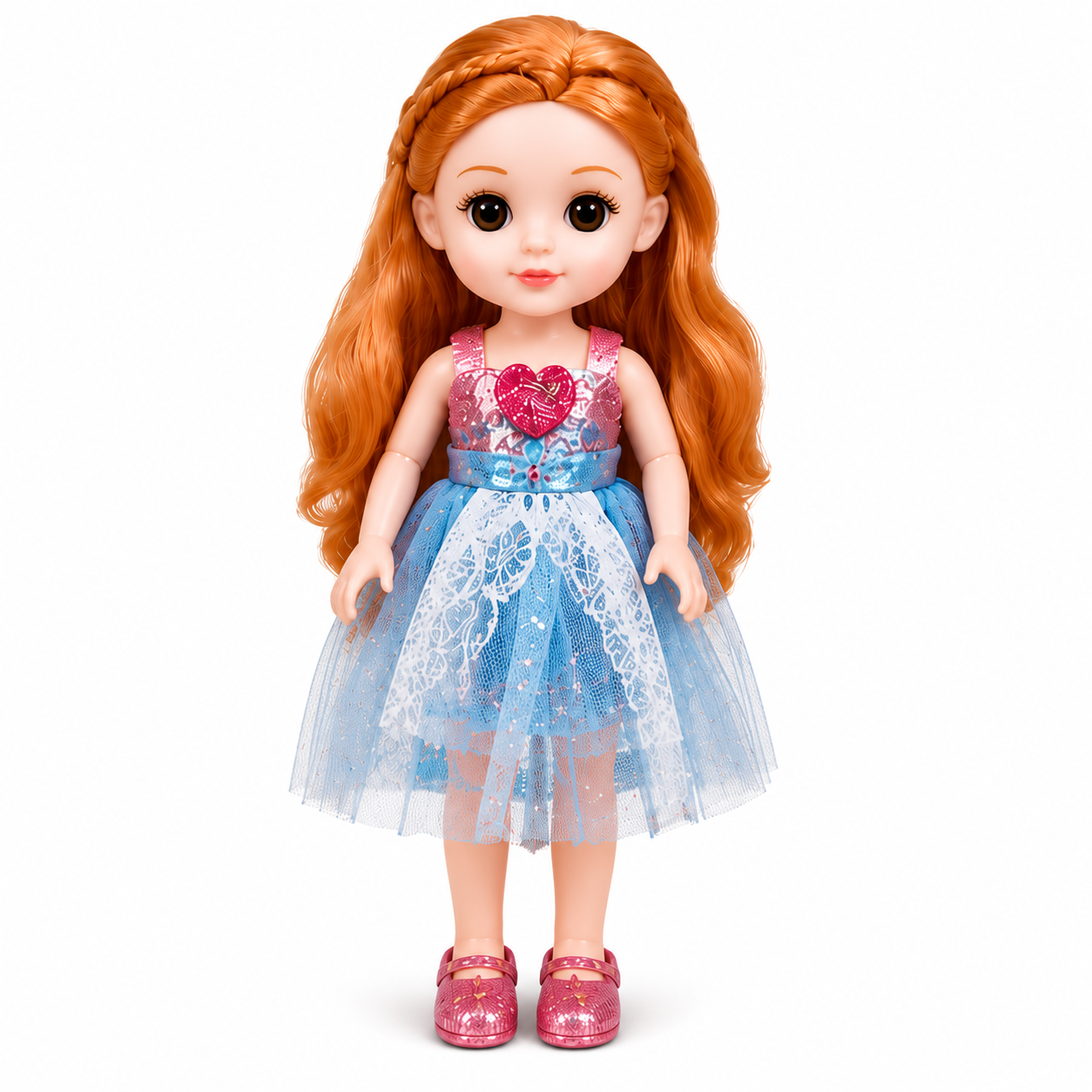 Little Milly Princess Fashion Doll with Dress & Long Hair