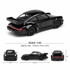 Porsche RC Drift Car 1:43 Scale Metal Body with Opening Doors