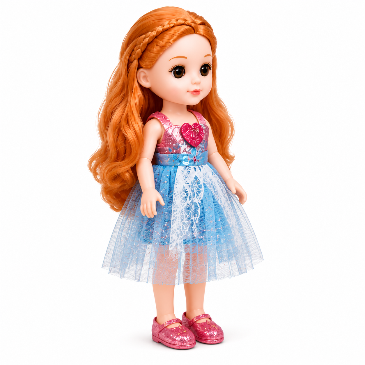 Little Milly Princess Fashion Doll with Dress & Long Hair