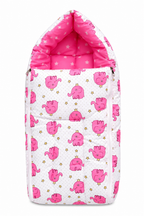 Universal Baby Stroller Footmuff Winter Sleeping Bag | Pink Elephant Pram Cover