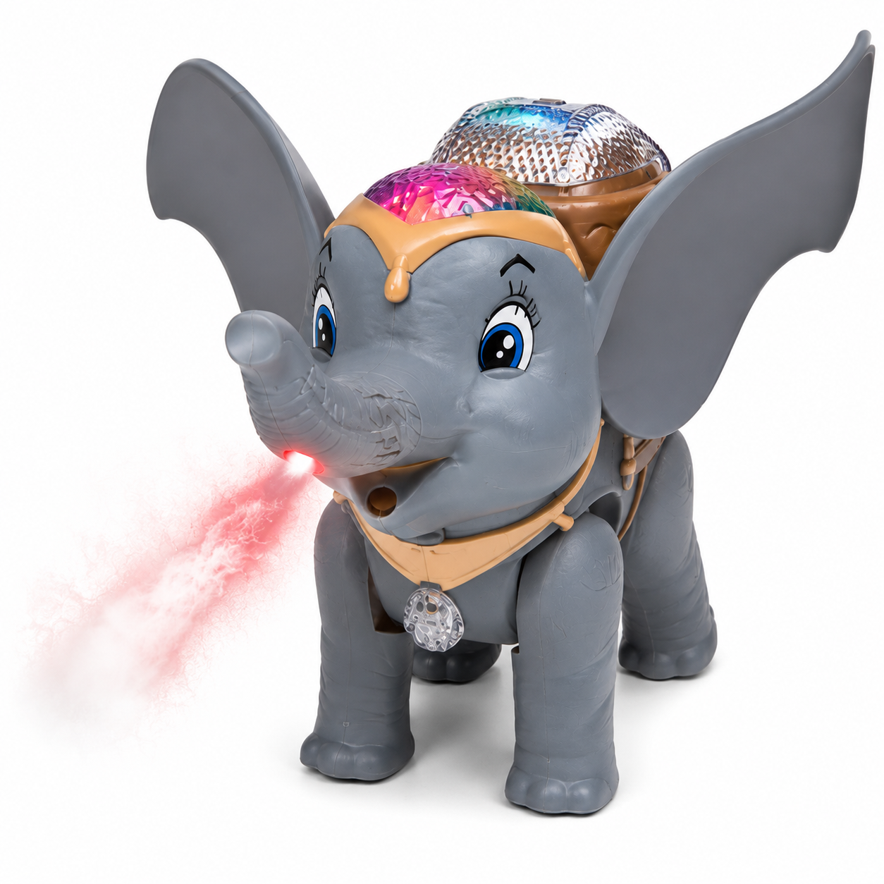 Spray Elephant Electric Toy with Mist, Lights &amp; Music