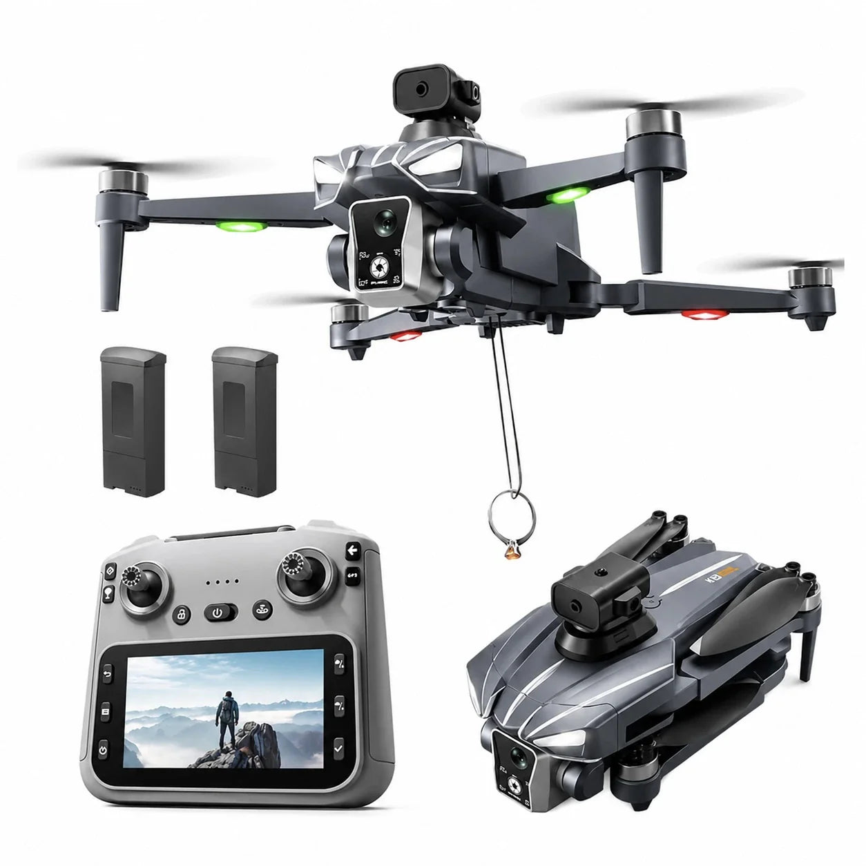 K18 Max GPS Drone with HD Gimbal Camera, Screen Remote, Return Home, Obstacle Avoidance & Airdrop Function