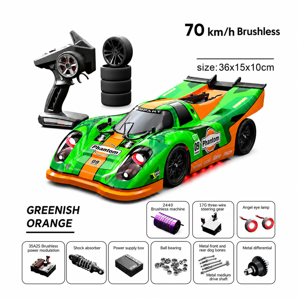 Phantom Pro 09 TopGear 4WD Brushless RC Car- 70KM/H Hobby Grade