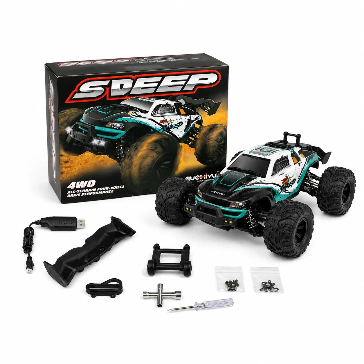 70+ KM/H Hobby Grade 4WD RC Monster Truck ( High Speed Off-Road Racer )