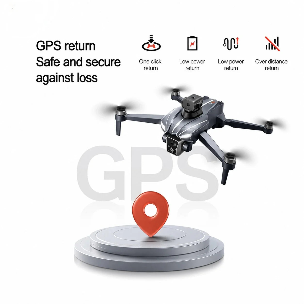 K18 Max GPS Drone with HD Gimbal Camera, Screen Remote, Return Home, Obstacle Avoidance & Airdrop Function