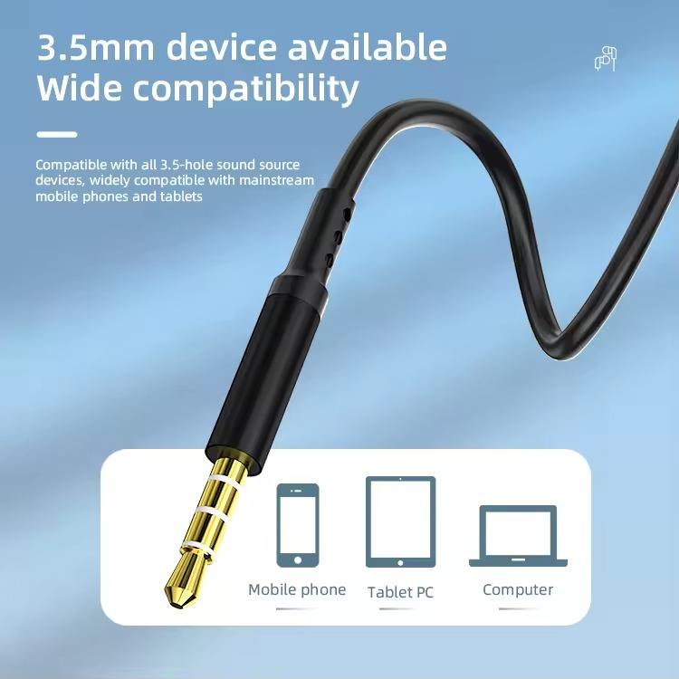 New 3.5mm Wired Earbuds in Ear Earphones Mobile Phone Earbuds Wired Headphone