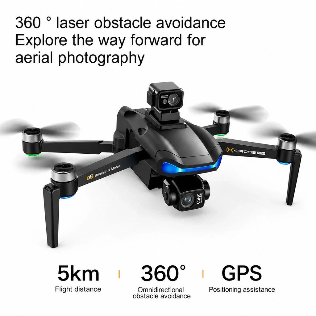 L3 Max GPS Drone with 3-Axis Gimbal Camera, 4K UHD Camera, Screen Remote Controller & Obstacle Avoidance