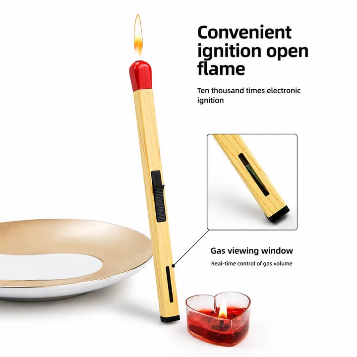Match Stick Shaped Refillable Butane Gas Lighter (Multipurpose)