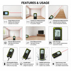 Laser light Measurement Inch Tape (50m)