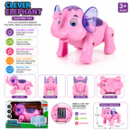 Clever Elephant Electric Walking Toy with Lights & Sounds