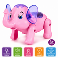 Clever Elephant Electric Walking Toy with Lights & Sounds
