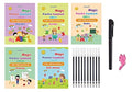 New Auto Erase Magic Copy Books for Kids – Reusable Handwriting Practice Set with Magic Pen & Refills