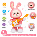 Rabbit Guitarist Musical Walking Toy with Lights & Sounds